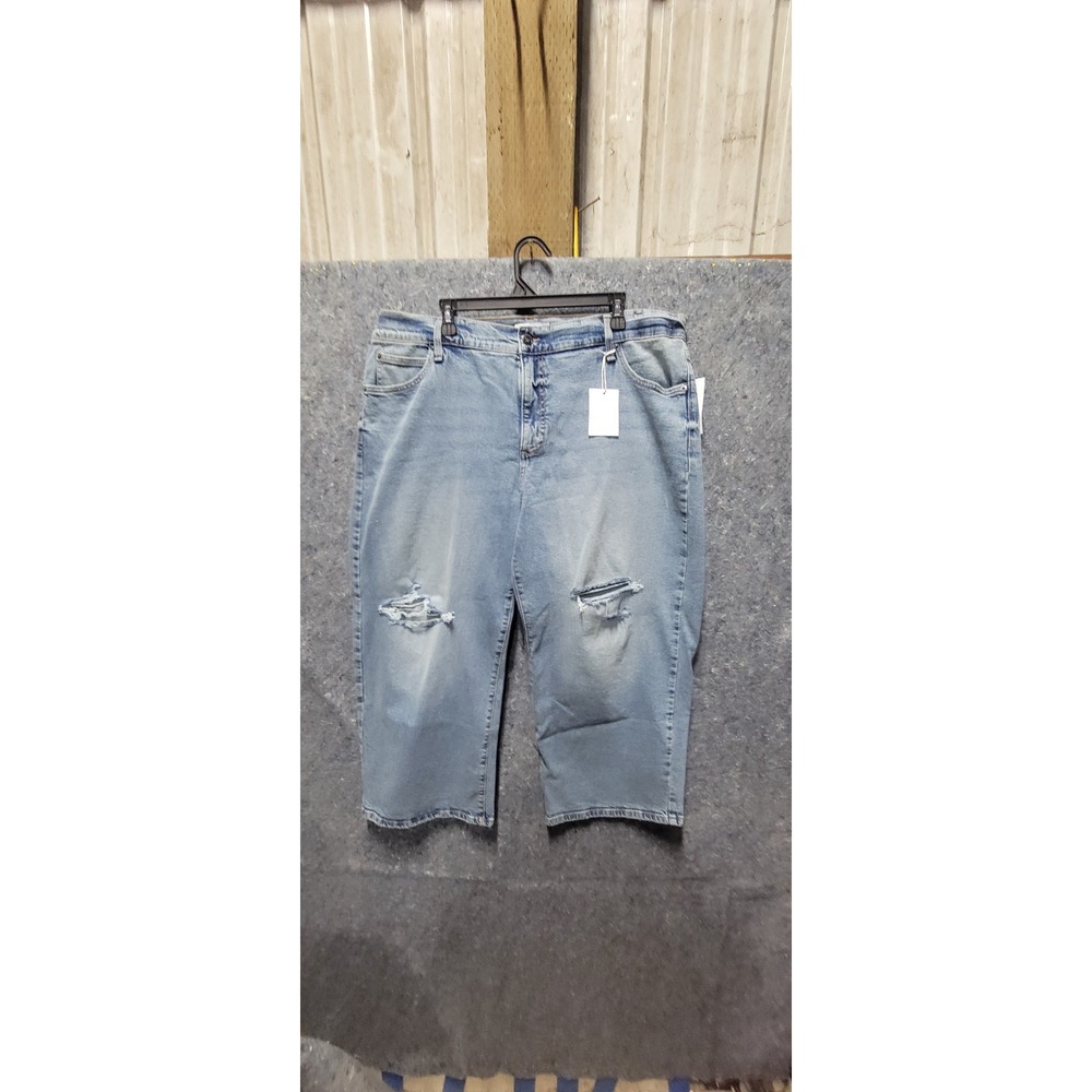 Jessica Simpson Women's Buttercup Wide Leg Boyfriend Medium Wash Jeans 16W P NWT